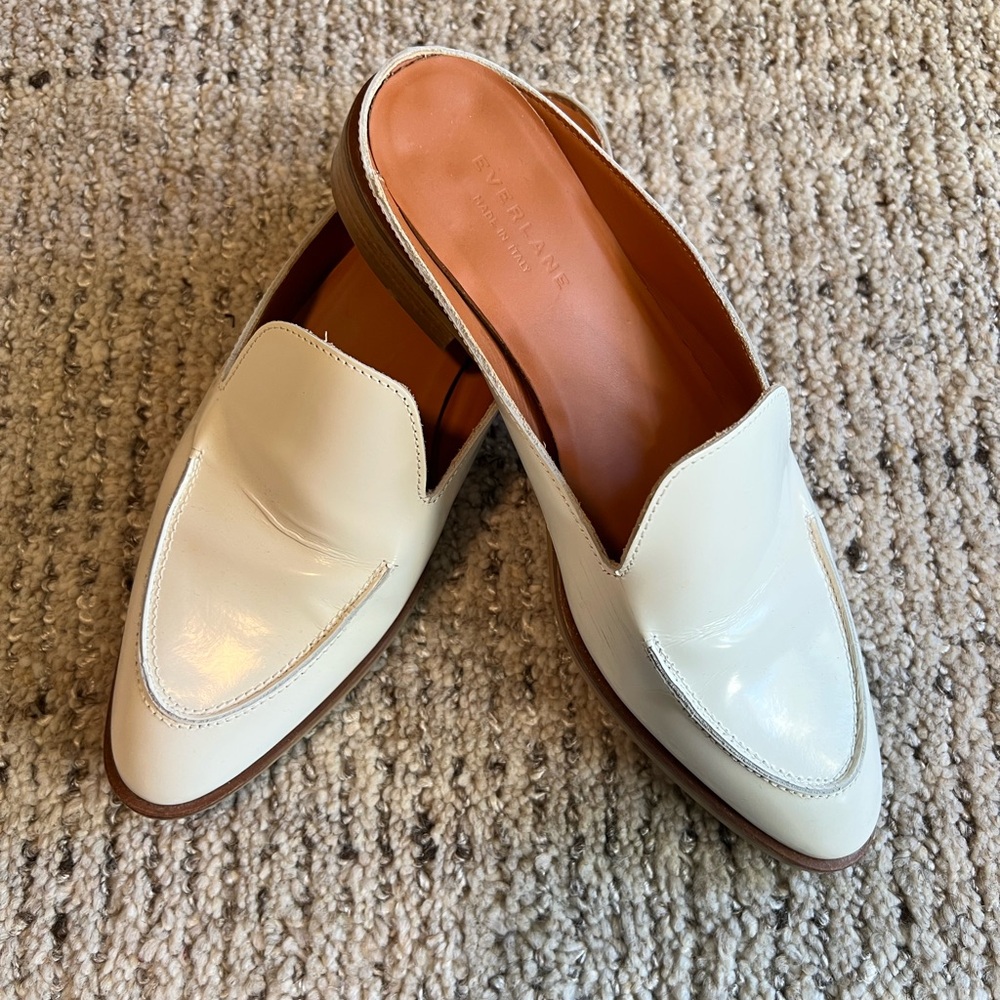 Everlane Women's White Leather Loafers